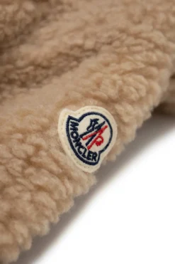Moncler Enfant BRĄZOWY Bluza z kapturem