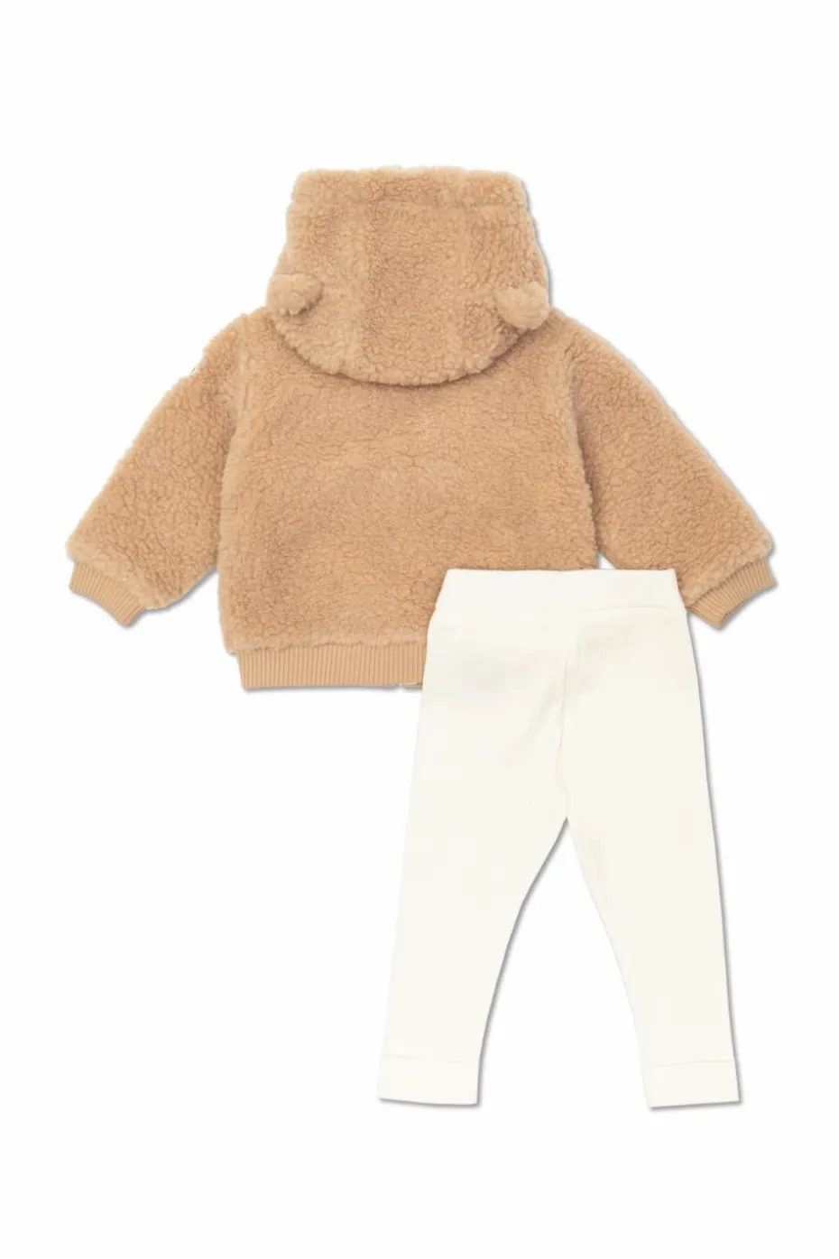 Moncler Enfant BRĄZOWY Zestaw: bluza i spodnie