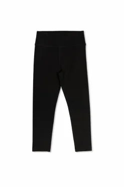 Moncler Enfant CZARNY Leginsy z naszywką z logo