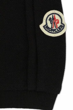Moncler Enfant CZARNY Sukienka z połyskującymi cekinami