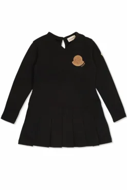 Moncler Enfant CZARNY Sukienka z zaszewkami