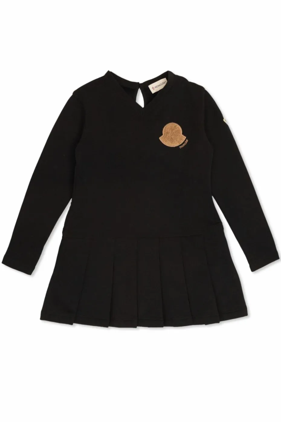 Moncler Enfant CZARNY Sukienka z zaszewkami