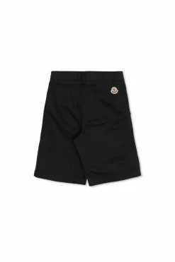 Moncler Enfant CZARNY Szorty z naszywką z logo
