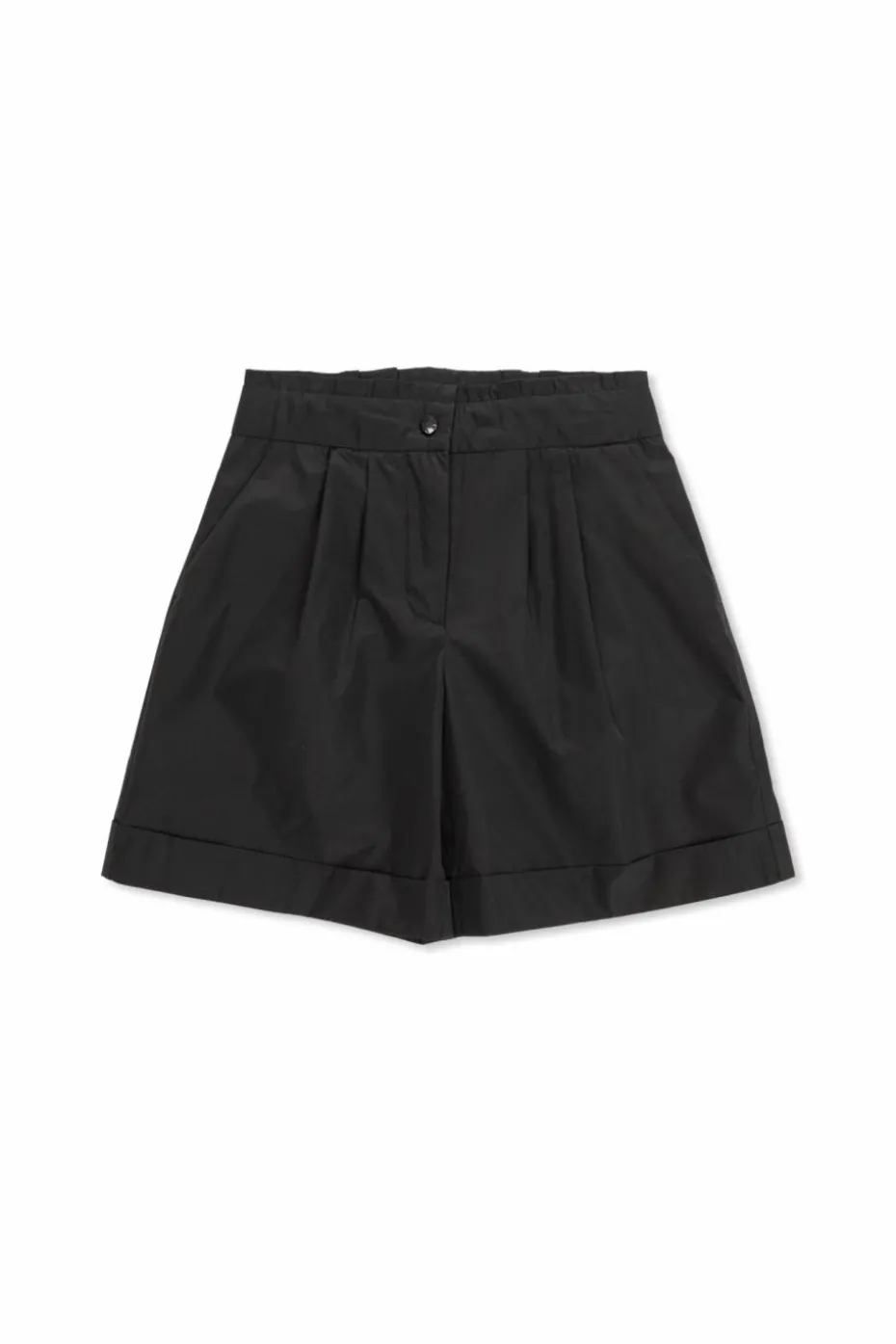 Moncler Enfant CZARNY Szorty z zawijanymi nogawkami