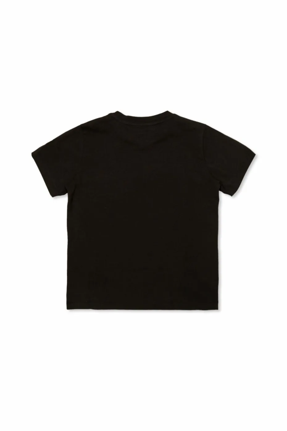 Moncler Enfant CZARNY T-shirt z nadrukowanym logo