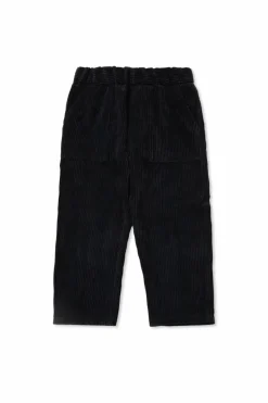 Moncler Enfant GRANATOWY Sztruksowe spodnie