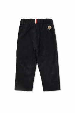 Moncler Enfant GRANATOWY Sztruksowe spodnie