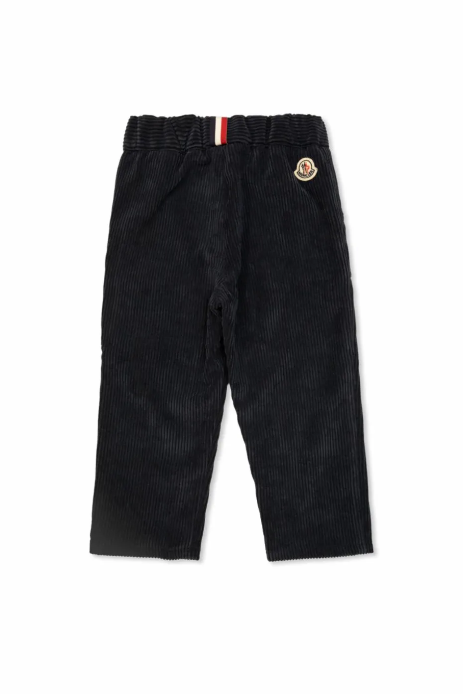 Moncler Enfant GRANATOWY Sztruksowe spodnie