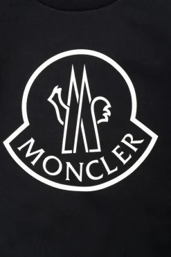 Moncler Enfant GRANATOWY Bluza z logo