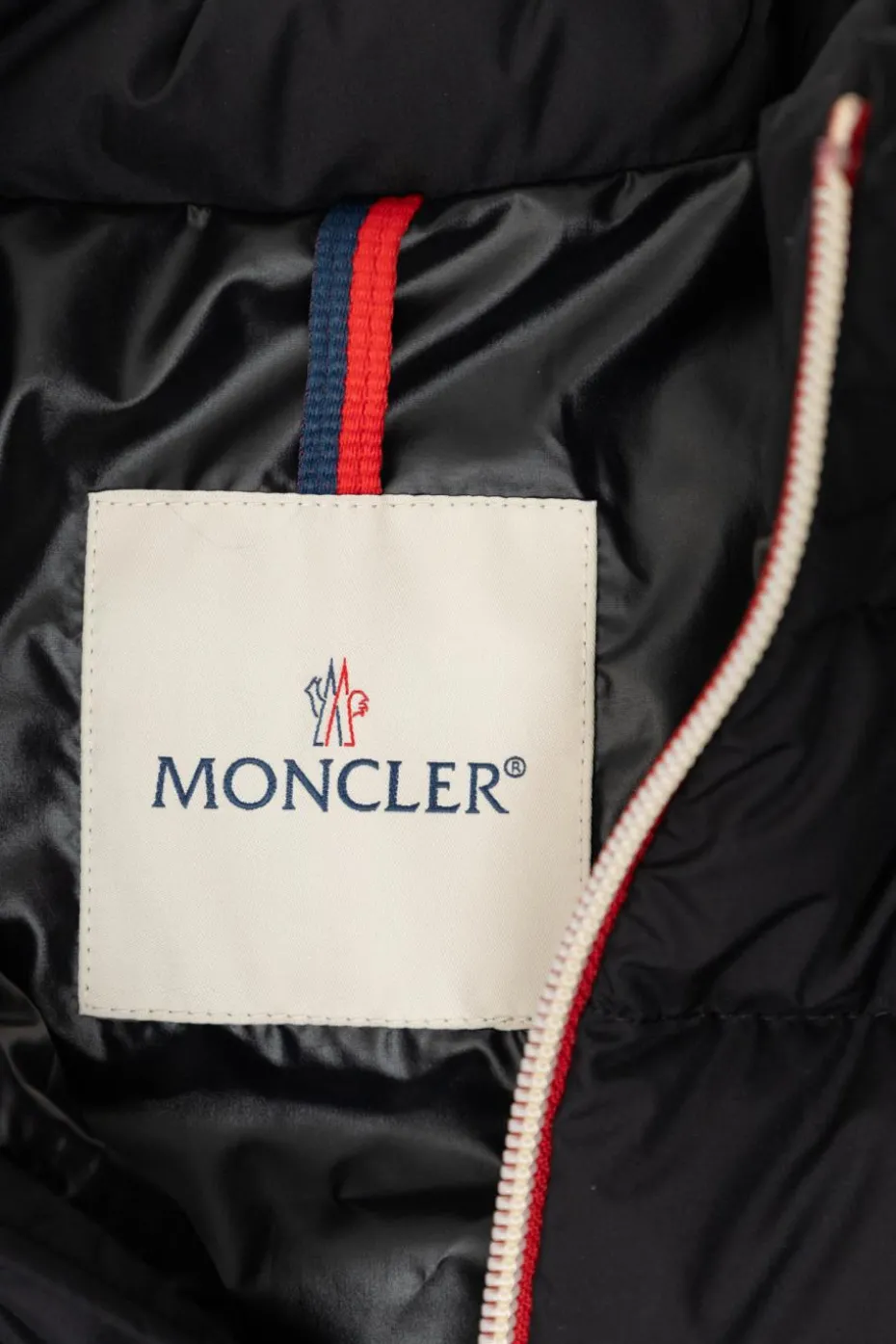 Moncler Enfant GRANATOWY Kurtka puchowa `Serapio`