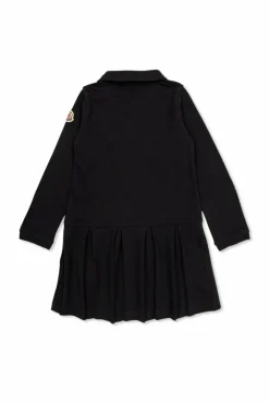 Moncler Enfant GRANATOWY Sukienka z kołnierzem typu polo