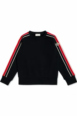 Moncler Enfant GRANATOWY Bluza z logo