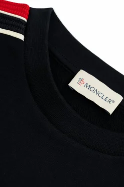 Moncler Enfant GRANATOWY Bluza z logo