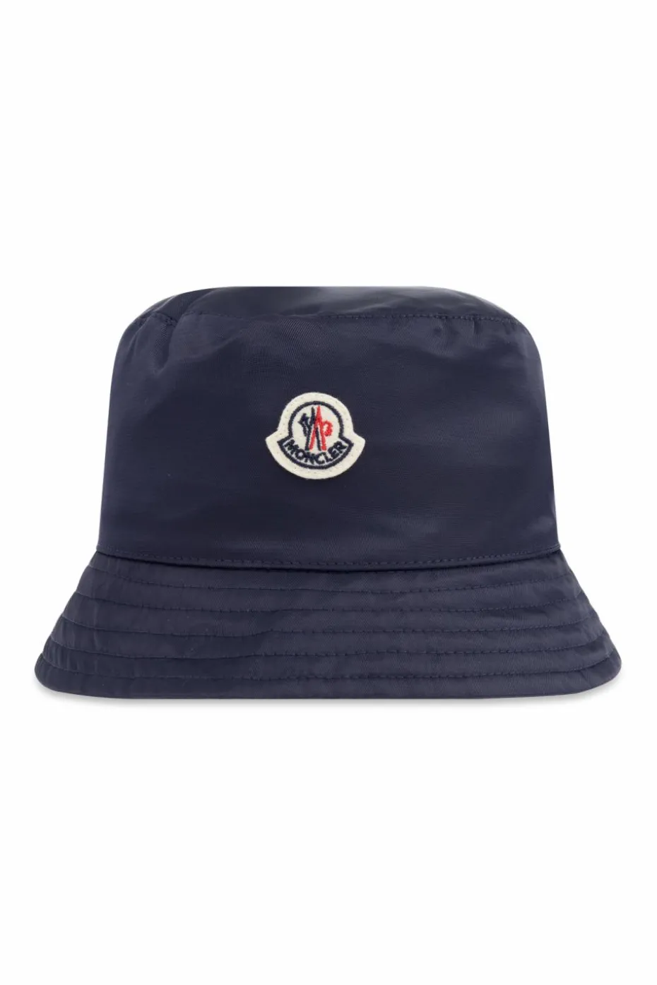 Moncler Enfant GRANATOWY Kapelusz z naszywką z logo