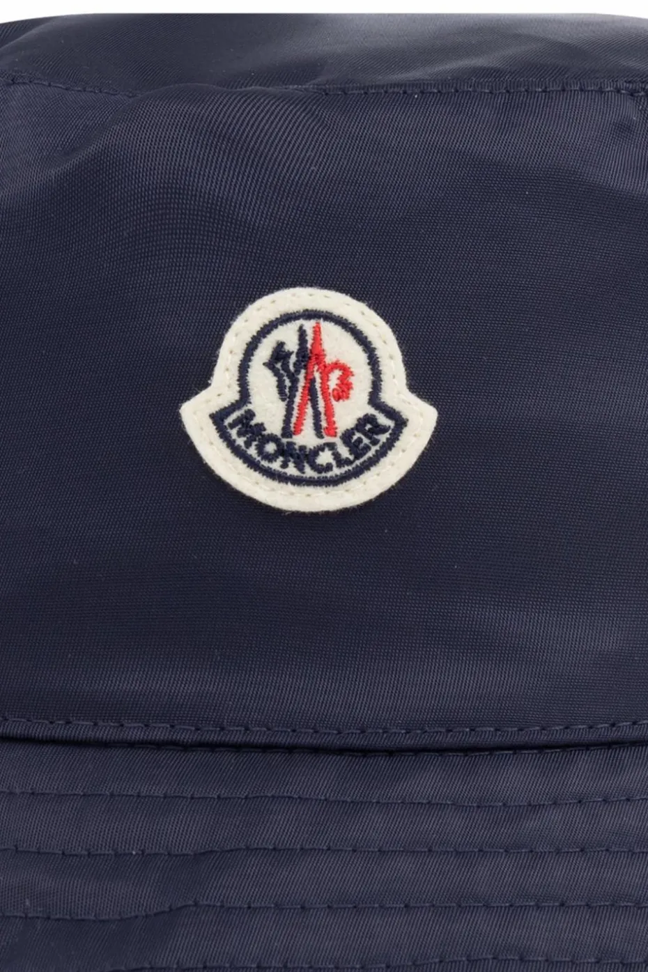 Moncler Enfant GRANATOWY Kapelusz z naszywką z logo
