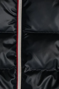 Moncler Enfant GRANATOWY Kardigan z pikowaną wstawką