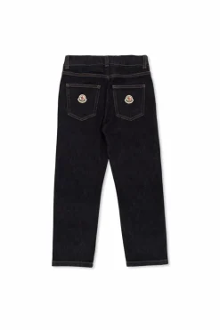 Moncler Enfant GRANATOWY Jeansy z nogawkami o prostym kroju