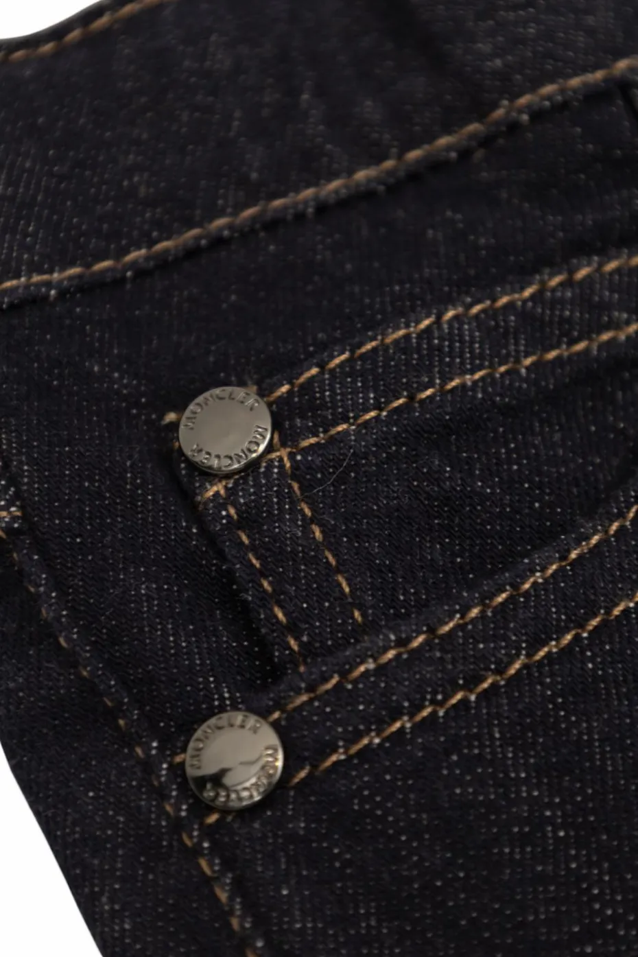 Moncler Enfant GRANATOWY Jeansy z nogawkami o prostym kroju