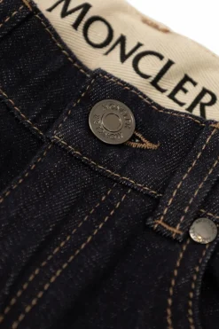 Moncler Enfant GRANATOWY Jeansy z nogawkami o prostym kroju
