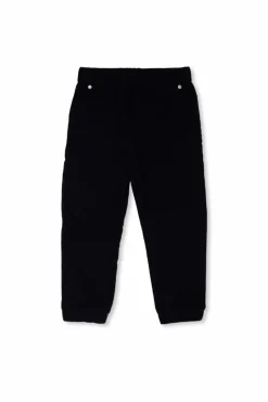 Moncler Enfant GRANATOWY Prążkowane spodnie