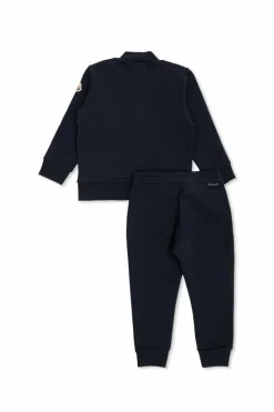 Moncler Enfant GRANATOWY Komplet: bluza i spodnie