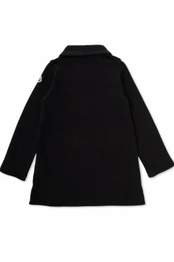 Moncler Enfant GRANATOWY Bawełniana sukienka z kieszeiami