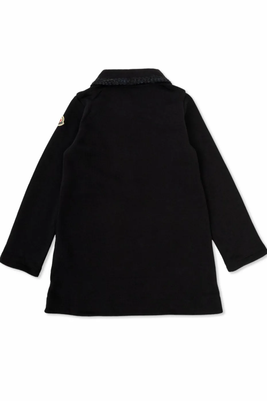 Moncler Enfant GRANATOWY Bawełniana sukienka z kieszeiami