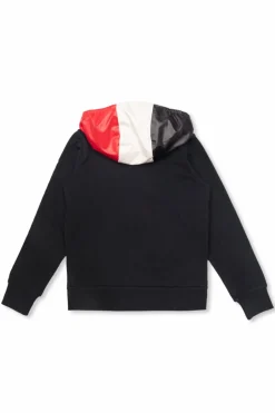Moncler Enfant GRANATOWY Bluza z kapturem