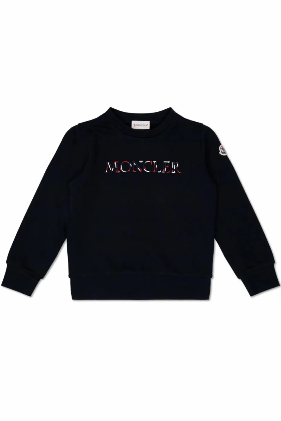 Moncler Enfant GRANATOWY Bluza z logo