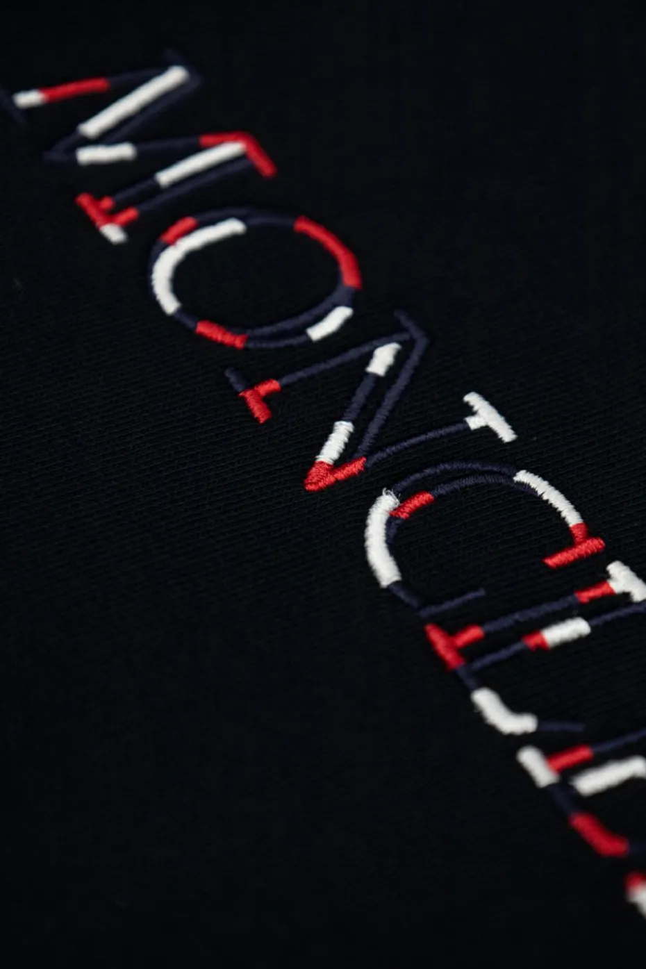 Moncler Enfant GRANATOWY Bluza z logo