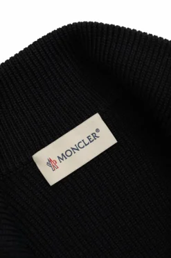 Moncler Enfant GRANATOWY Kardigan z pikowanym przodem
