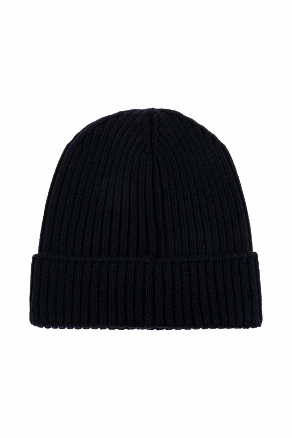 Moncler Enfant GRANATOWY Czapka z naszywką z logo