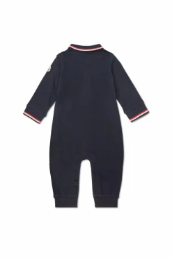 Moncler Enfant GRANATOWY Kombinezon z kołnierzem