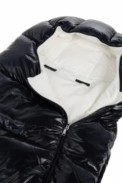 Moncler Enfant GRANATOWY Puchowy śpiworek niemowlęcy