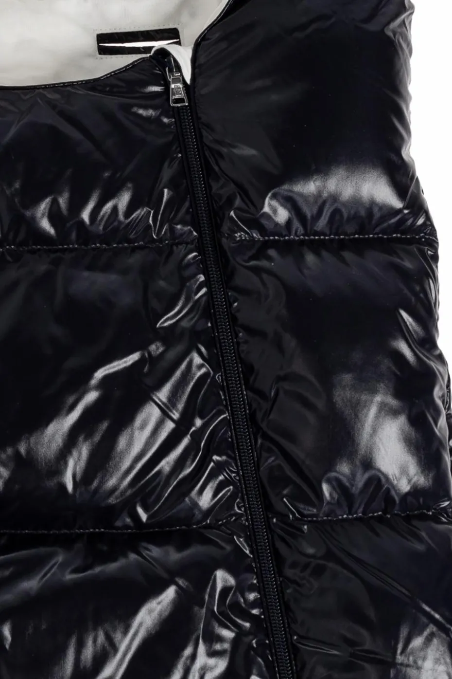 Moncler Enfant GRANATOWY Puchowy śpiworek niemowlęcy