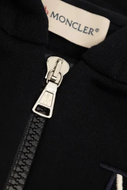 Moncler Enfant GRANATOWY Zestaw: bluza z kapturem i spodnie