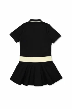 Moncler Enfant GRANATOWY Sukienka z logo