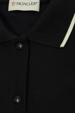 Moncler Enfant GRANATOWY Sukienka z logo