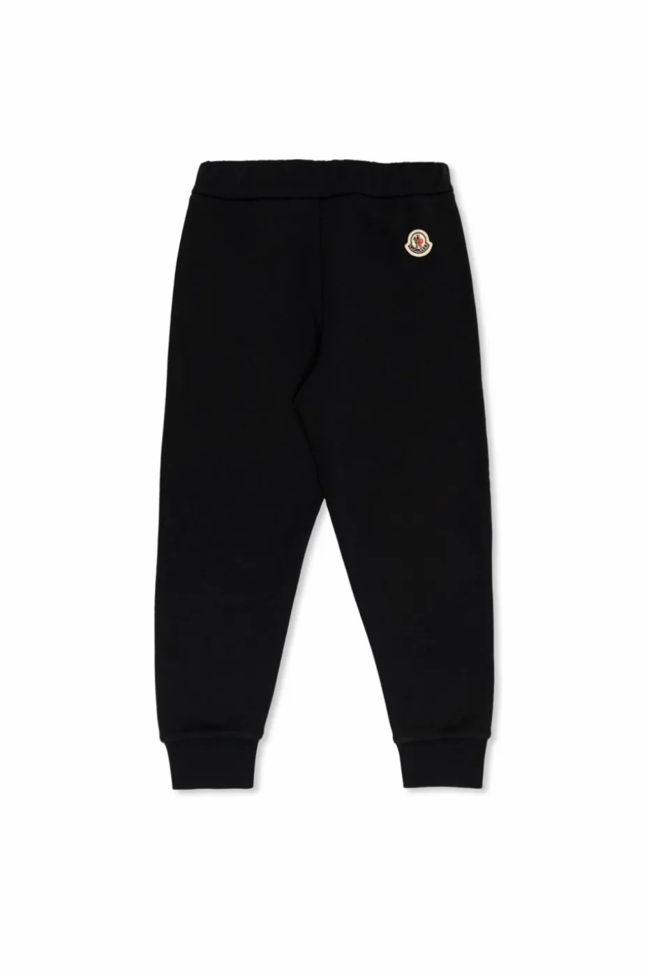 Moncler Enfant GRANATOWY Spodnie dresowe z naszywką z logo