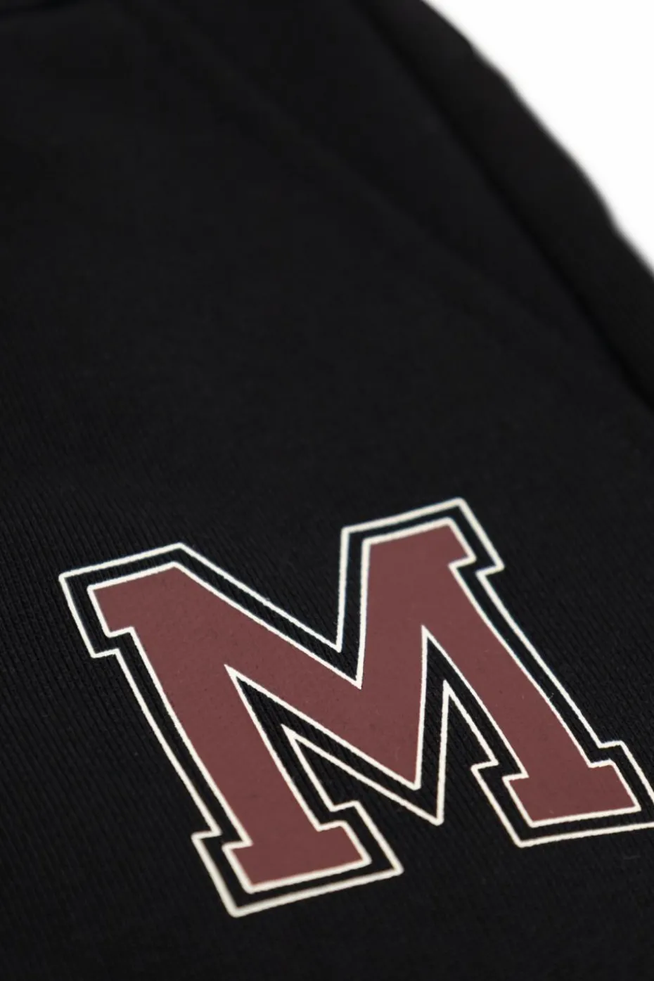 Moncler Enfant GRANATOWY Spodnie dresowe z naszywką z logo