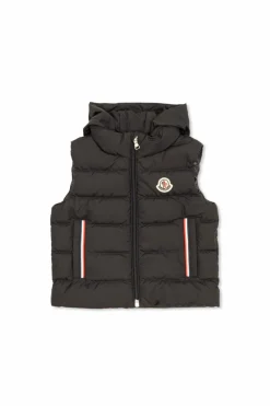 Moncler Enfant GRANATOWY Kamizelka puchowa `Buang`