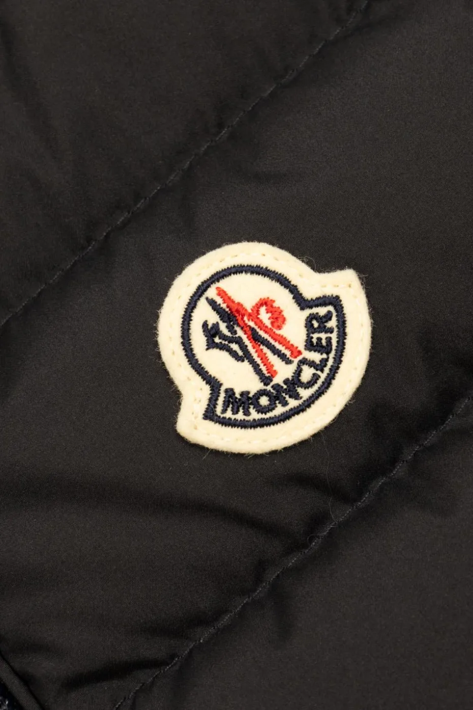 Moncler Enfant GRANATOWY Kamizelka puchowa `Buang`