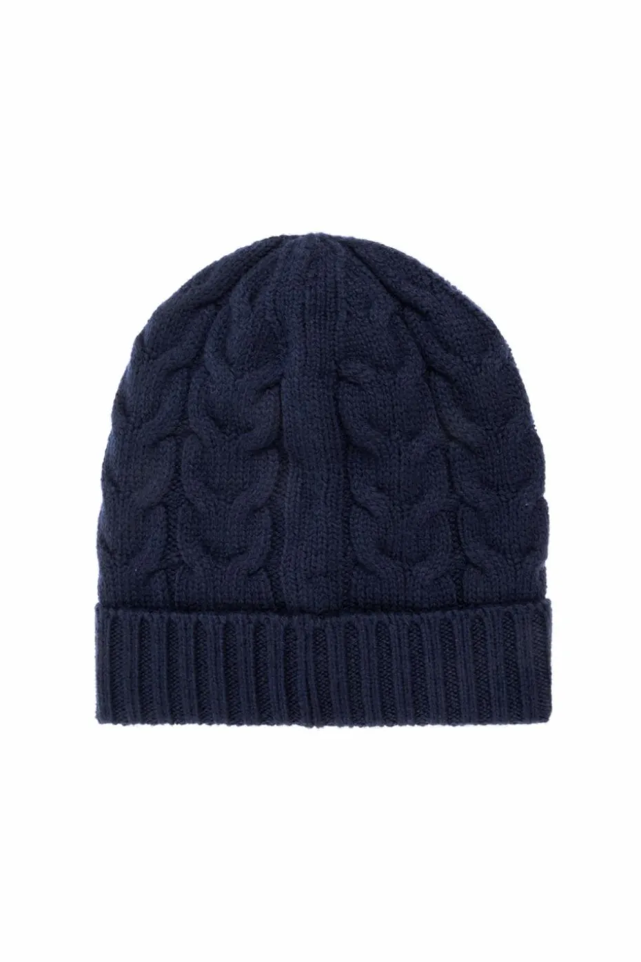 Moncler Enfant GRANATOWY Wełniana czapka