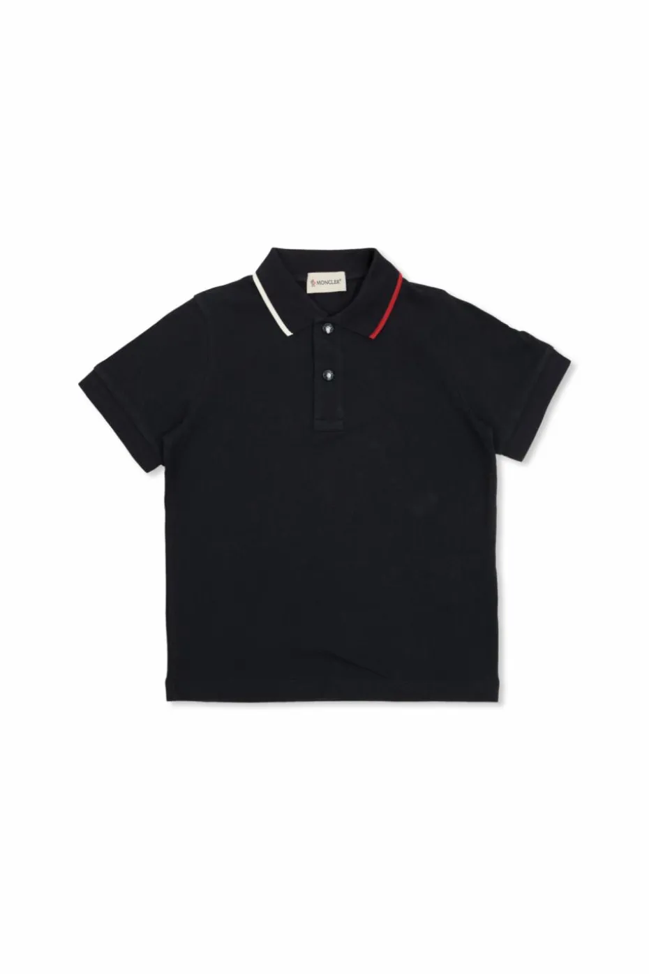 Moncler Enfant GRANATOWY Bawełniane polo