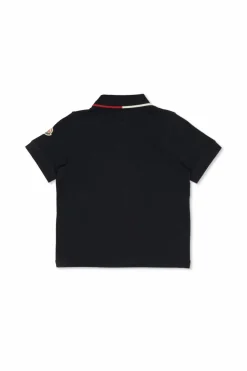 Moncler Enfant GRANATOWY Bawełniane polo