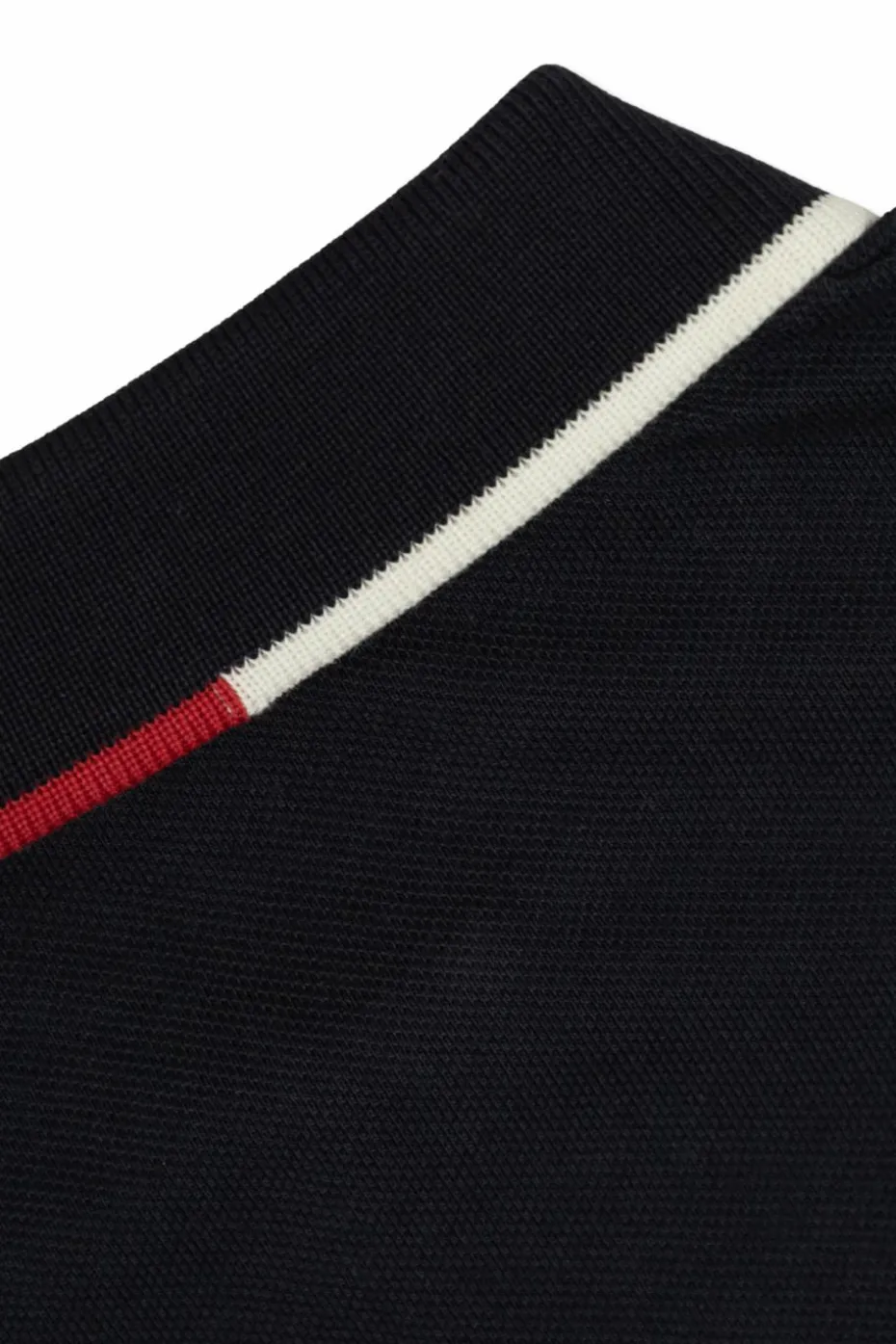 Moncler Enfant GRANATOWY Bawełniane polo