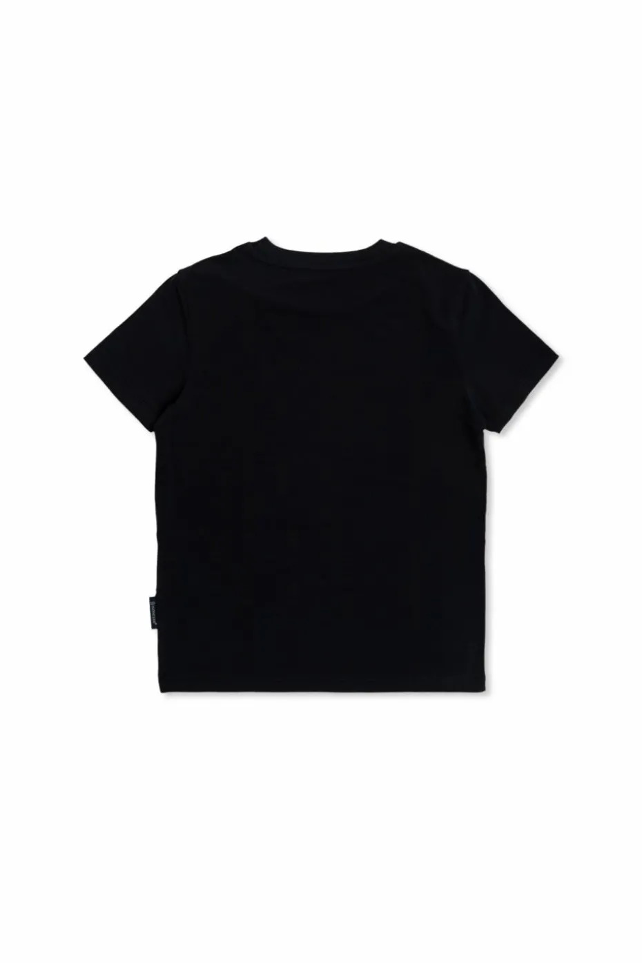 Moncler Enfant GRANATOWY T-shirt z logo