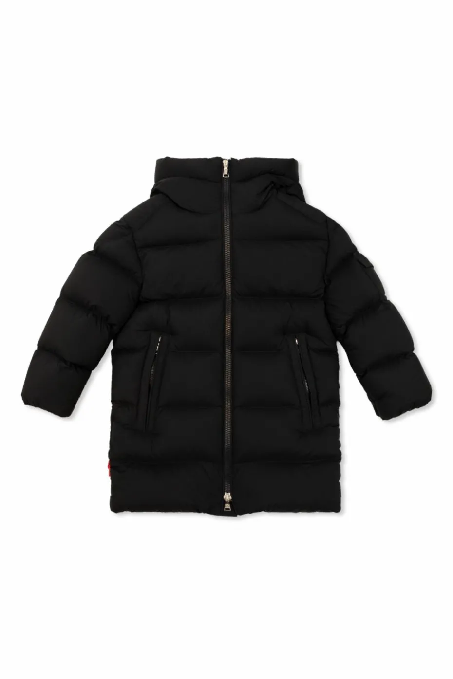 Moncler Enfant GRANATOWY Pikowana kurtka `Marat`