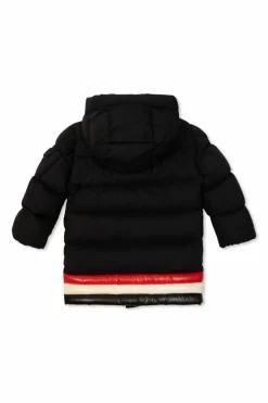Moncler Enfant GRANATOWY Pikowana kurtka `Marat`
