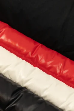 Moncler Enfant GRANATOWY Pikowana kurtka `Marat`